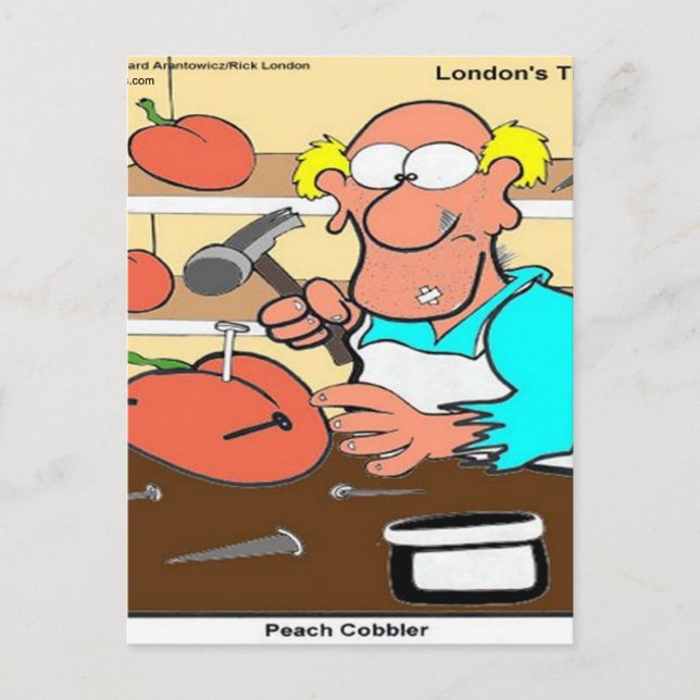 Carte Postale Pêche Cobbler Drôle de LTCartoons (Devant)