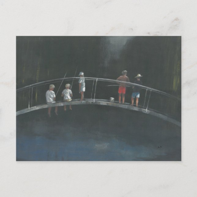 Carte Postale Pêche des enfants (Devant)