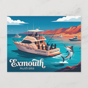 Carte Postale Pêche en haute mer à Exmouth en Australie