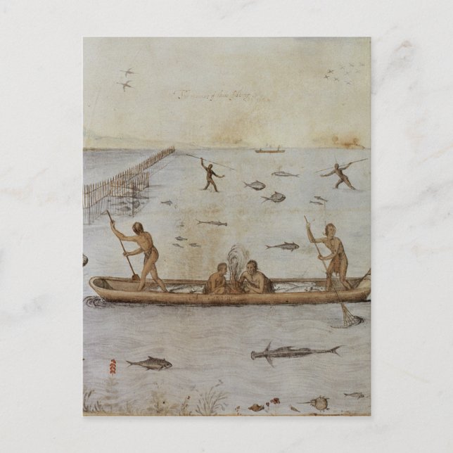 Carte Postale Pêche indienne (Devant)