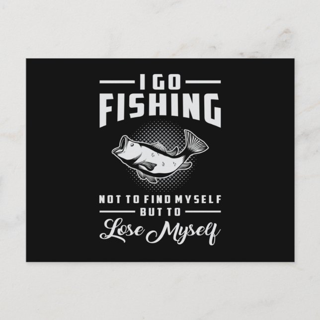 Carte Postale Pêche Poisson Amour Pêche Rod Pêcheur Drôle Cadeau (Devant)