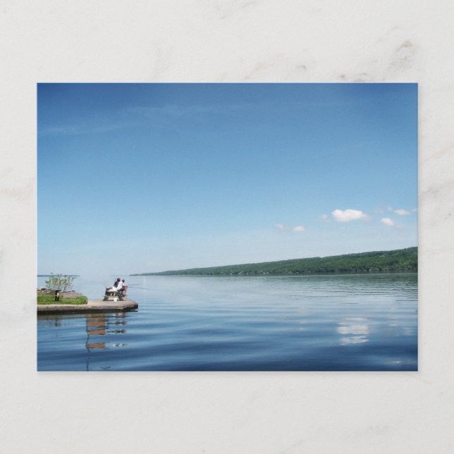 Carte Postale Pêche sur le lac Cayuga (Devant)