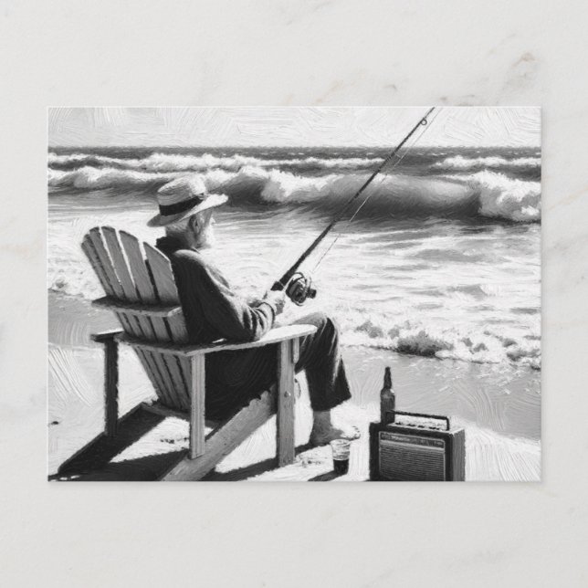 Carte Postale Pêche terminée (Devant)