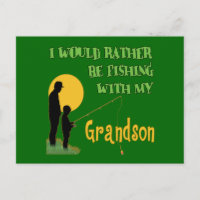 Pêcher Avec Grand-Fils