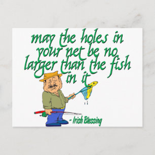 Carte Postale Pêcher La Bénédiction Irlandaise