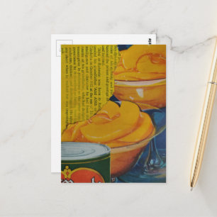 Carte Postale Pêches de l'ère des collages des années 1930