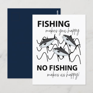 Carte Postale Pêches Nageant Dans L'eau Pêche