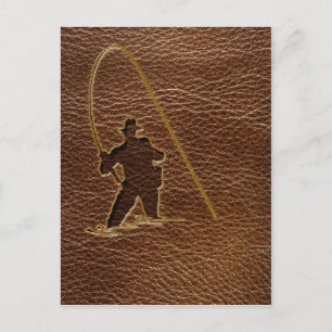 Carte Postale Pêcheur à l'air de cuir