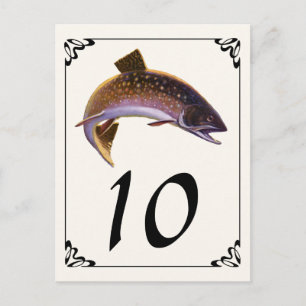 Carte Postale Pêcheur de truite vintage, Pêcheur de pêche sporti