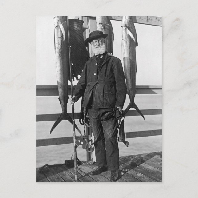 Carte Postale Pêcheur en haute mer, 1912 (Devant)