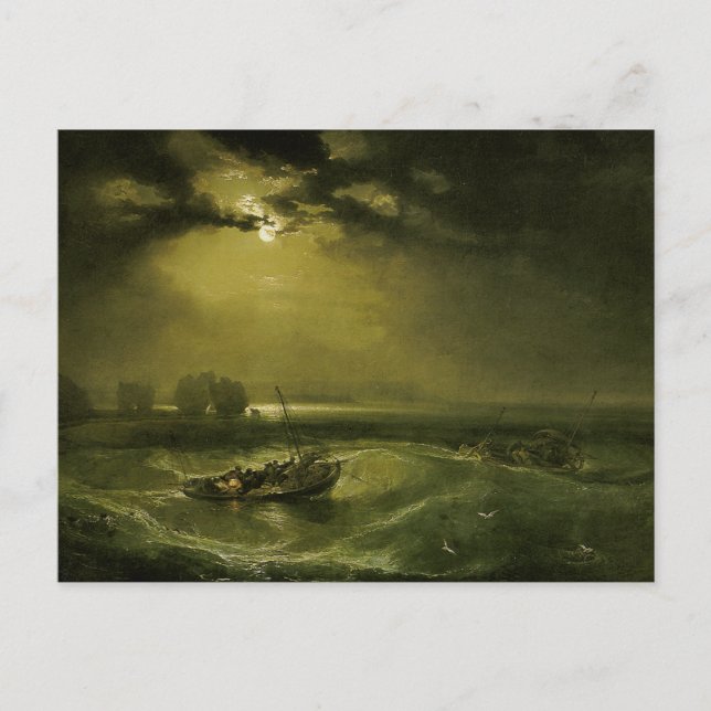 Carte Postale Pêcheur en mer par William Turner (Devant)