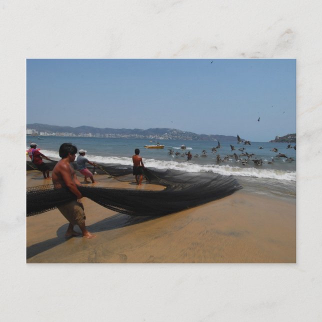Carte Postale Pêcheurs d'Acapulco (Devant)