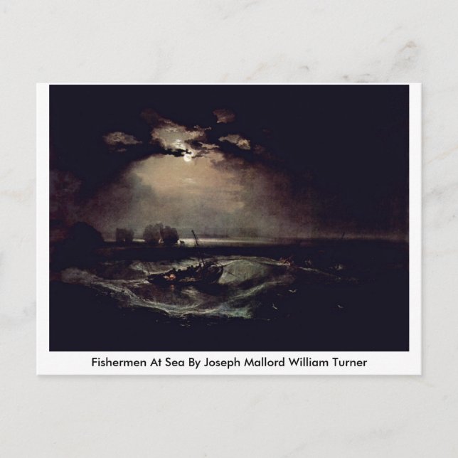 Carte Postale Pêcheurs En Mer Par Joseph Mallord William Turner (Devant)