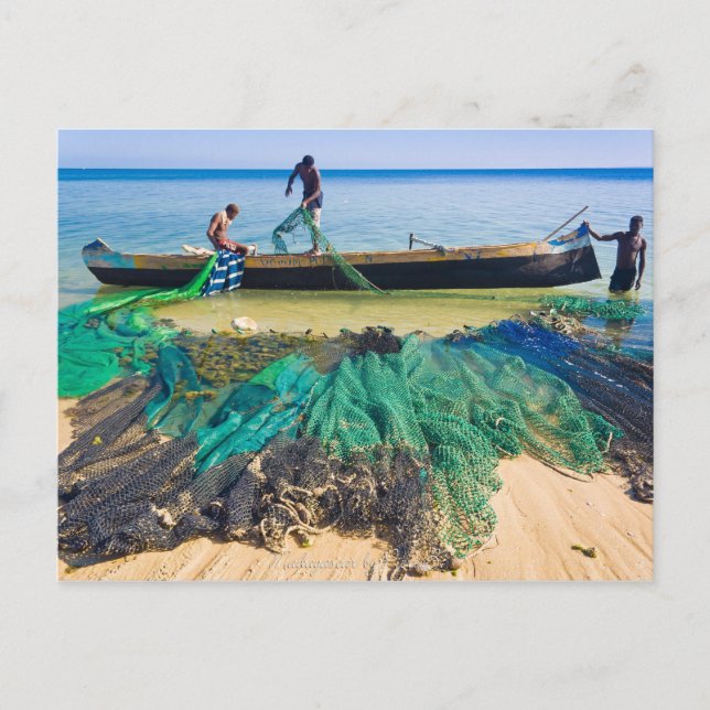 Carte Postale Pêcheurs Vezo (Devant)