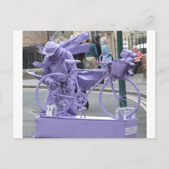 Carte Postale Pedaller violet (Devant)