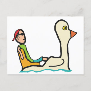 Carte Postale Pedalo Tourist Paddle Boat