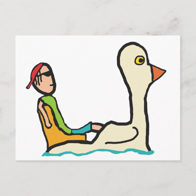 Carte Postale Pedalo Tourist Paddle Boat (Devant)