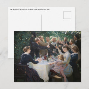 Carte Postale Peder Severin Kroyer - Hip, Hip, Hurrah !