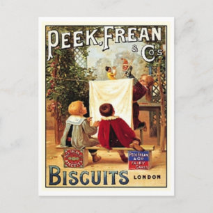 Carte Postale Peek Frean Cos. Biscuits London Vintage Ad