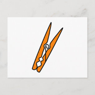 Carte Postale Peg de vêtements