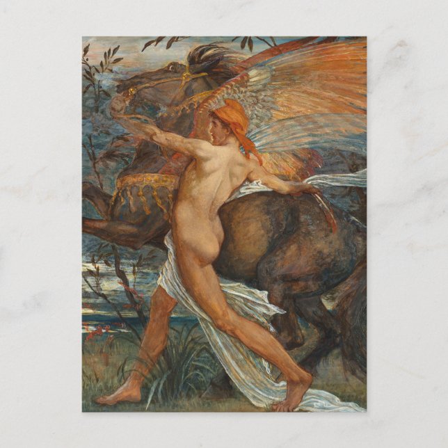 Carte Postale Pégase | Walter Crane (Devant)