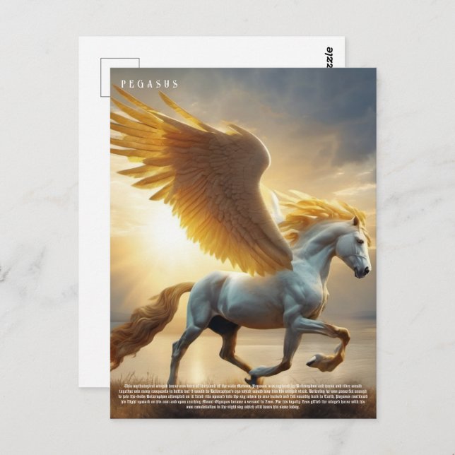 Carte Postale Pegasus (Devant / Derrière)
