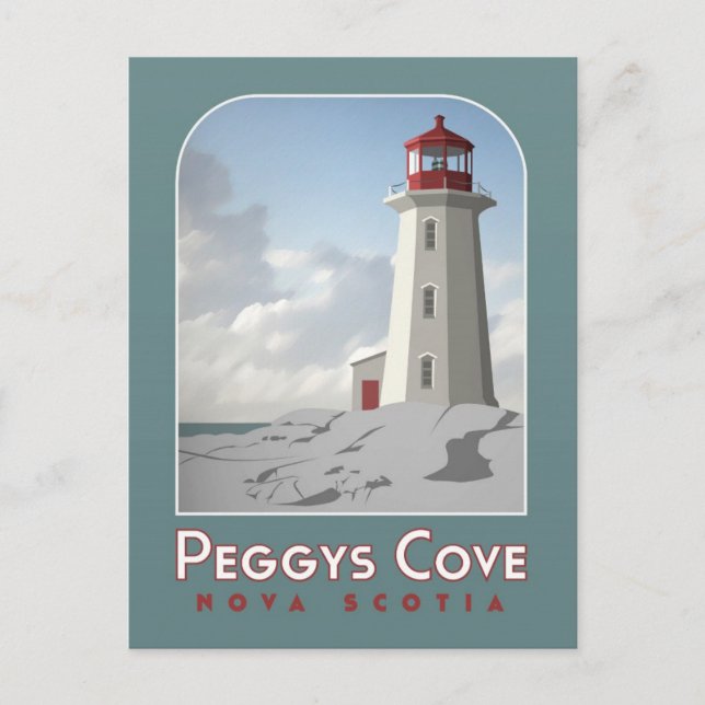 Carte postale Peggy's Cove Deco (Devant)