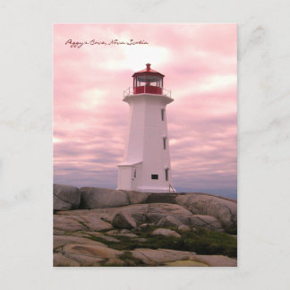 Carte Postale Peggy's Cove Lighthouse Route Nova Scotia pnk