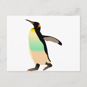 Carte Postale Peguin coloré