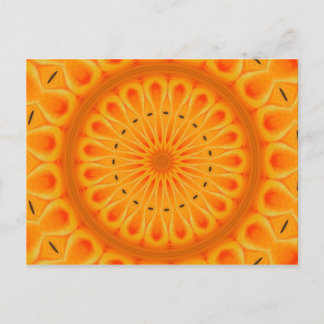 Carte Postale Peindre orange - art mandala frais