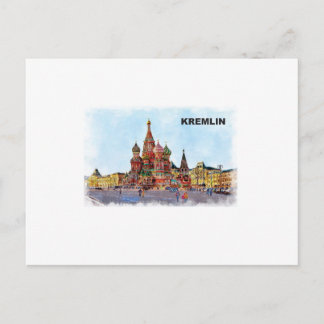 Carte Postale peint Kremlin