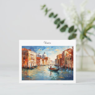 Carte postale peinte Venise, Italie