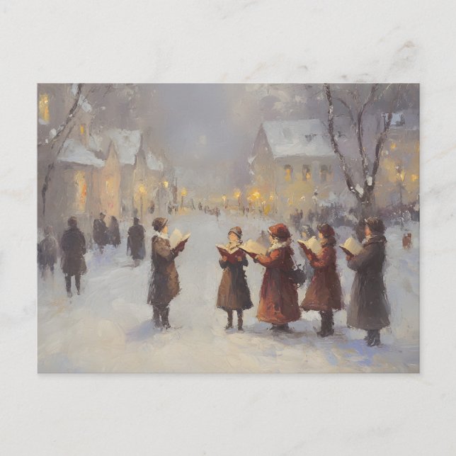 Carte Postale Peintres abstraits Chanteurs de Noël (Devant)