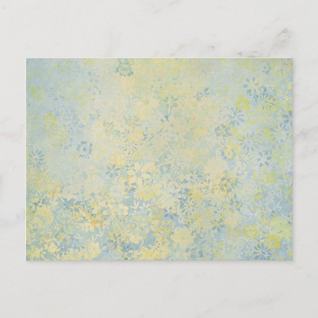 Carte Postale peinture à fleurs (Devant)