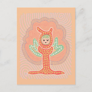 Carte Postale Peinture à la pointe de la fée d'arbre Dreamland