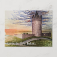 Peinture à l'aquarelle, Doolin, Comté de Clare