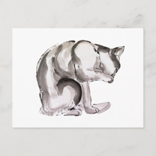 Carte Postale Peinture à l'encre pour lave-vaisselle