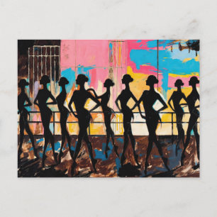 Carte Postale peinture à l'huile Art de Ballet (#2)