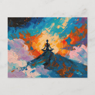 Carte Postale peinture à l'huile Art du Yoga (#4)