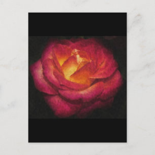 Carte Postale Peinture à l'huile de Rose flamand