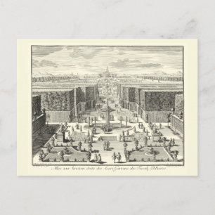 Carte Postale Peinture à l'huile des Fontaines du Jardin de Vers