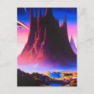 Carte Postale Peinture à l'huile Dream World