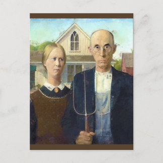 Carte Postale Peinture à l'huile gothique américaine