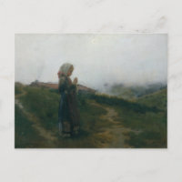 Peinture à l'huile Jeune fille Tricot paysage Pitt