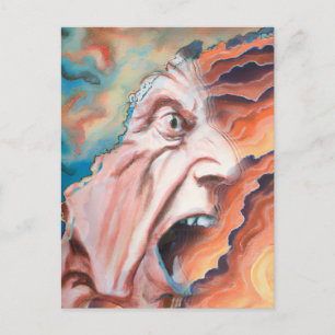 Carte Postale Peinture à l'huile Vagues de panique