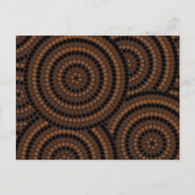 Carte Postale Peinture à points aborigène (Devant)