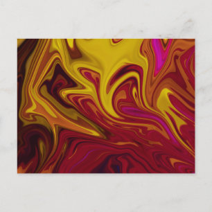 Carte Postale Peinture abstraite colorée
