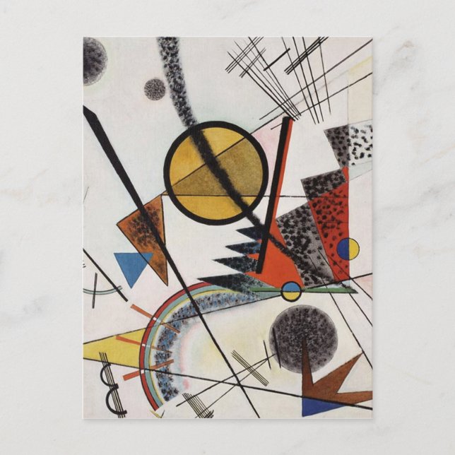 Carte Postale Peinture Abstraite expressionniste de Kandinsky (Devant)