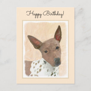 Carte Postale Peinture américaine sans poil Terrier - Chien Art