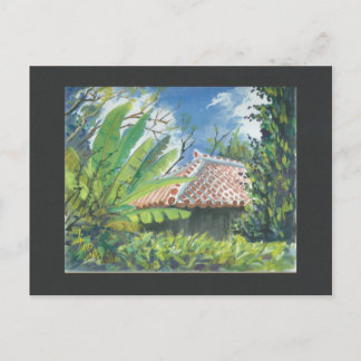 Carte postale Peinture aquarelle Okinawa Fukugi